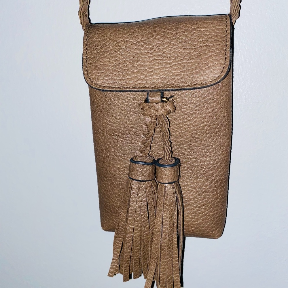 Tan tassel Crossbody Purse